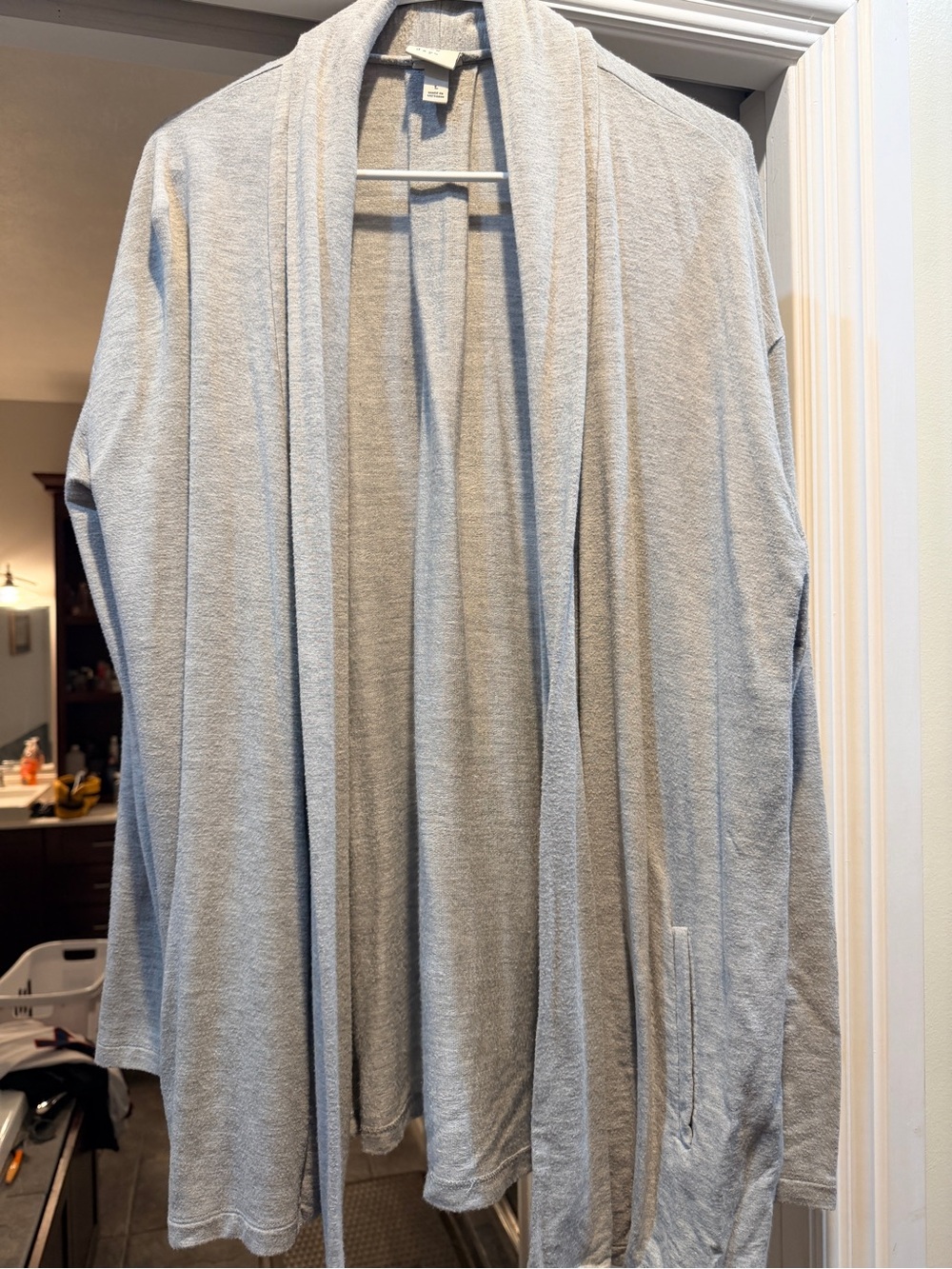 a new day Light Gray Open-Front Women's Cardigan